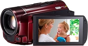 Amazon | Canon デジタルビデオカメラ iVIS HF M51 レッド 光学10倍